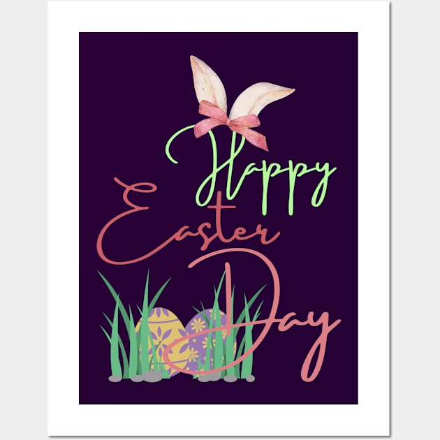 HAPPY EASTER FUNNY BUNNY Wall Art by Sharing Love